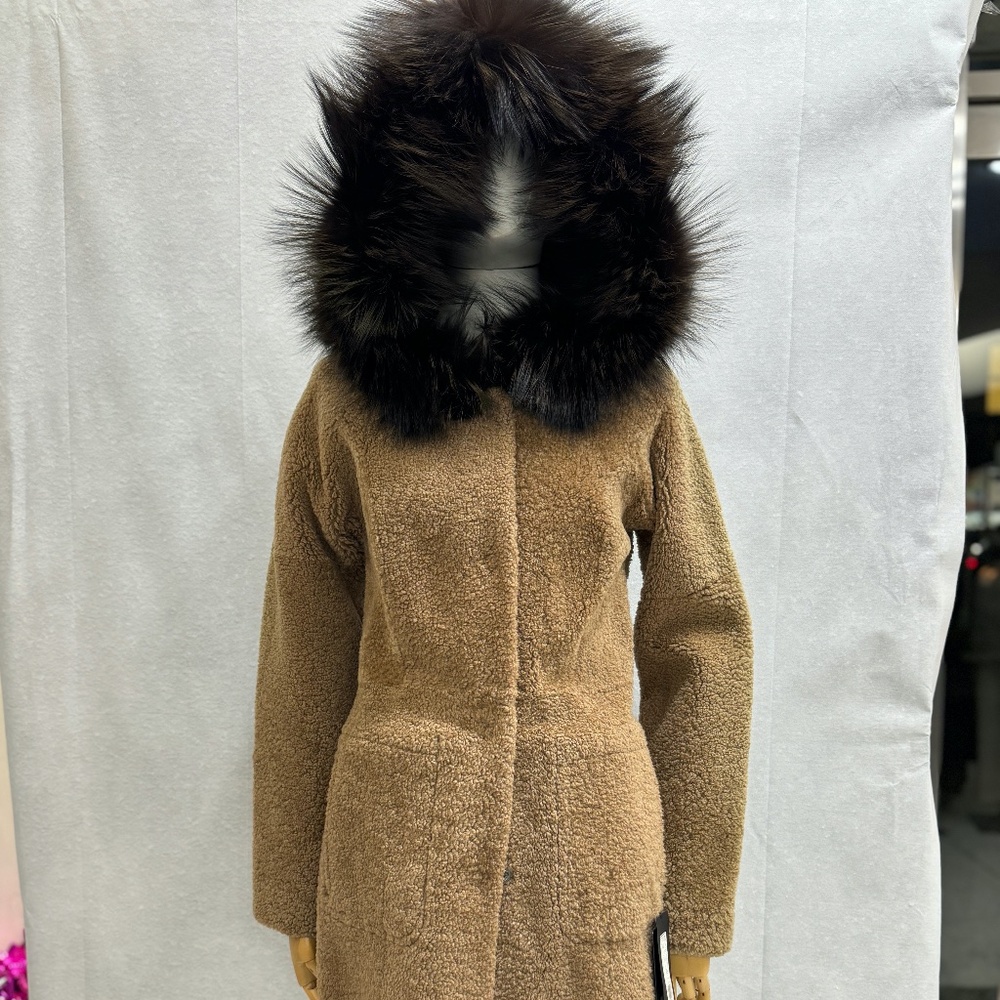 Sherling leather coat